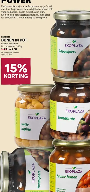 Aanbieding: Bonen in pot
