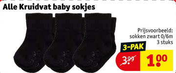 Aanbieding: Alle Kruidvat baby sokjes