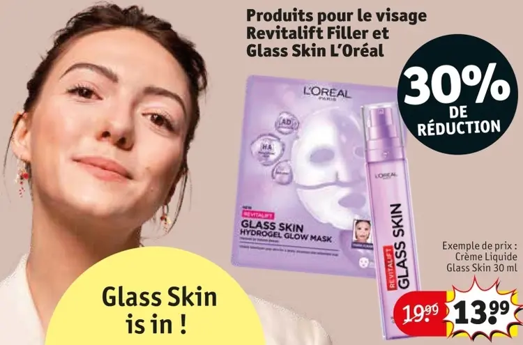 Offre: Produits pour le visage Revitalift Filler et Glass Skin