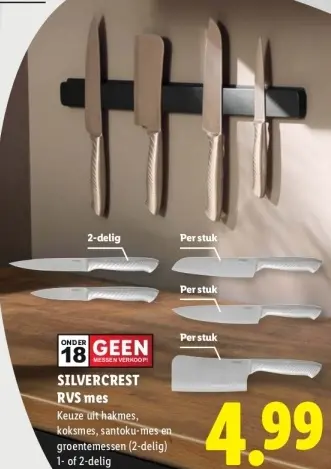 Aanbieding: RVS mes