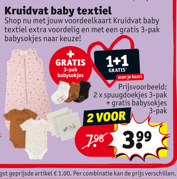 Aanbieding: Kruidvat baby textiel spuugdoekjes 