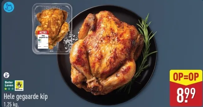 Aanbieding: Hele gegaarde kip