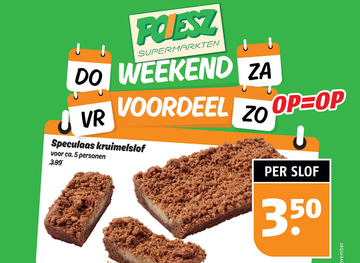 Aanbieding: Speculaas kruimelslof