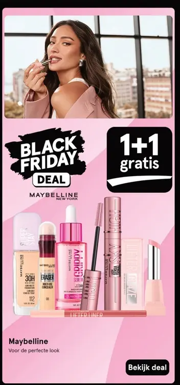 Aanbieding: Maybelline Black Friday Deal