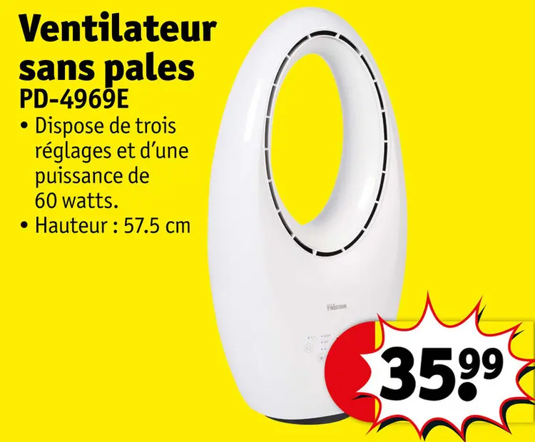 Offre: Ventilateur sans pales PD-4969E