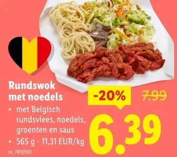 Promotie: Rundswok met noedels