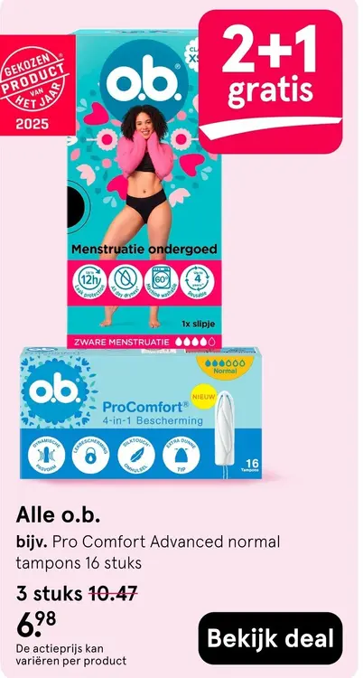 Aanbieding: Alle o.b.