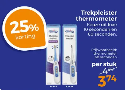 Aanbieding: Trekpleister thermometer