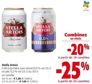 Offre: Cold Grip bière sans alcool ou pils ou 50 cl en canette