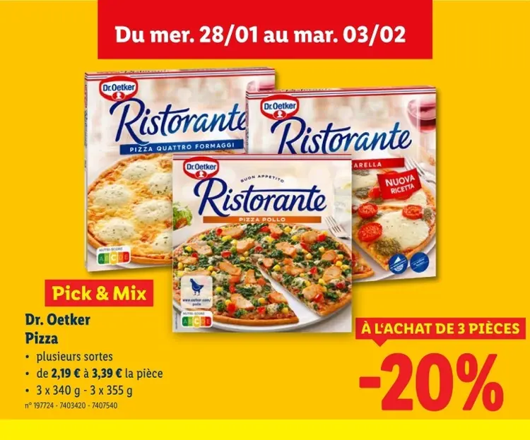 Offre: Pizza