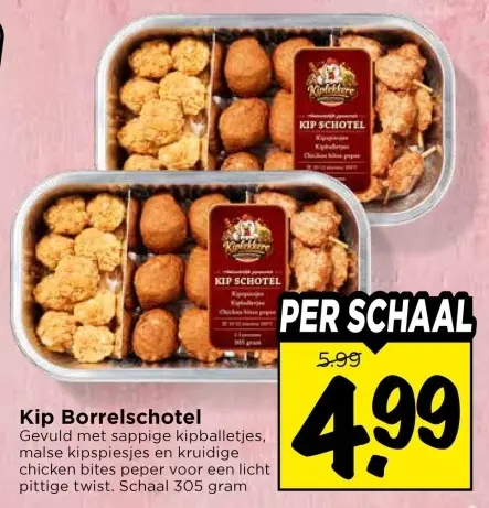 Aanbieding: Kip Borrelschotel