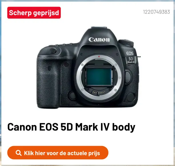 Aanbieding: Canon EOS 5D Mark IV body