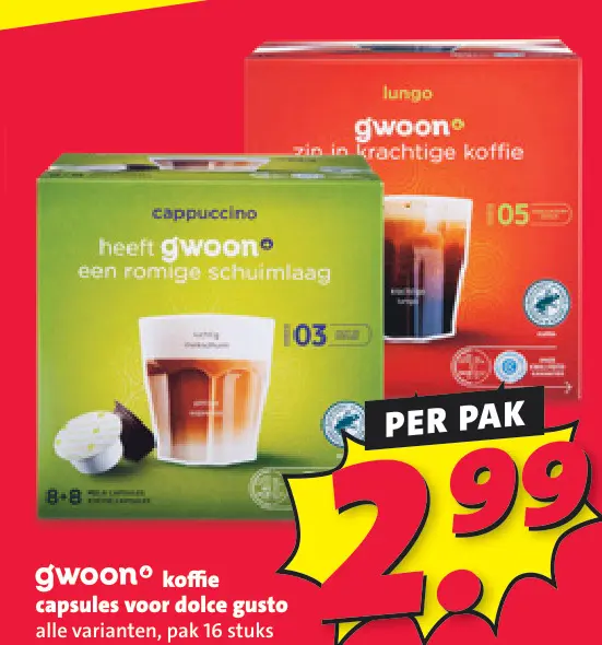 Aanbieding: Koffie capsules voor dolce gusto