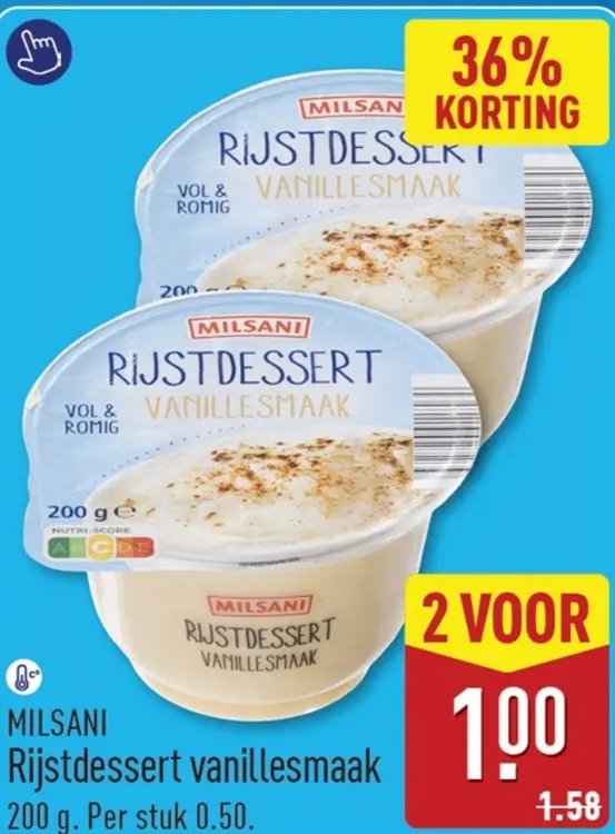 Aanbieding: Rijstdessert vanillesmaak