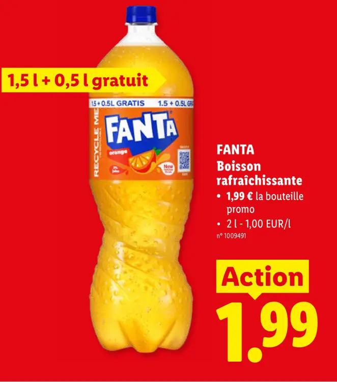 Offre: Fanta Boisson rafraîchissante