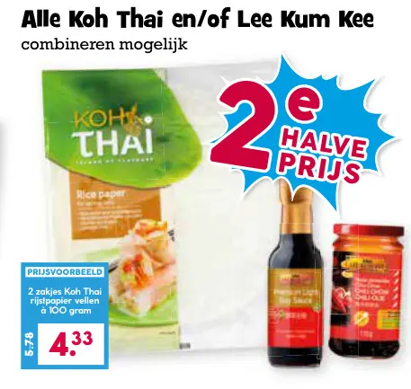 Aanbieding: Koh Thai en/of Lee Kum Kee