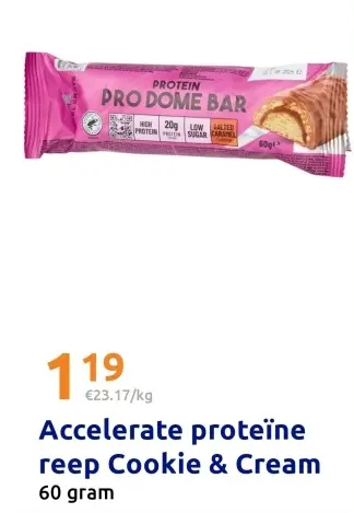 Aanbieding: Accelerate proteïne reep Cookie & Cream