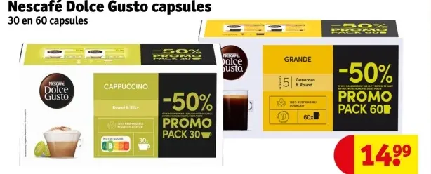 Aanbieding: Dolce Gusto capsules