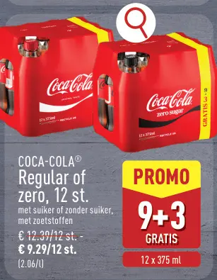 Promotie: COCA-COLA® Regular of zero