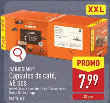 Offre: BARISSIMO® Capsules de café