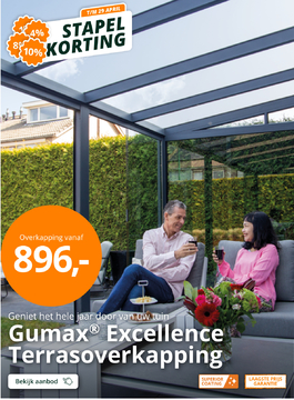 Aanbieding: Gumax Excellence Terrasoverkapping