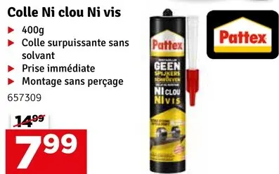 Offre: Colle Ni clou Ni vis
