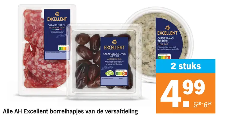 Aanbieding: AH Excellent borrelhapjes