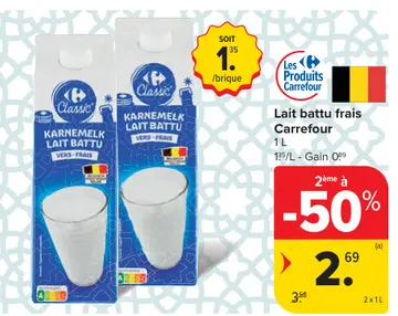 Offre: Karnemelk lait battu