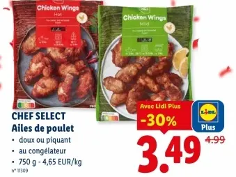 Offre: Ailes de poulet