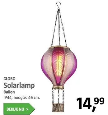 Aanbieding: Solarlamp Ballon
