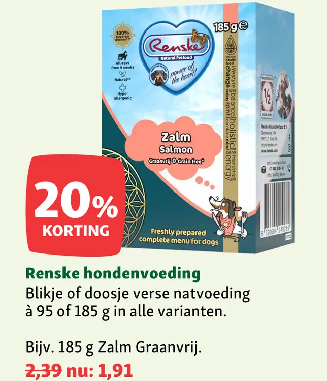Aanbieding: hondenvoeding