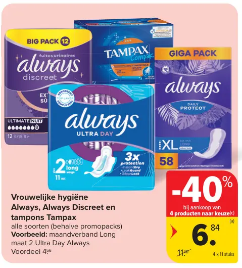 Promotie: Vrouwelijke hygiëne