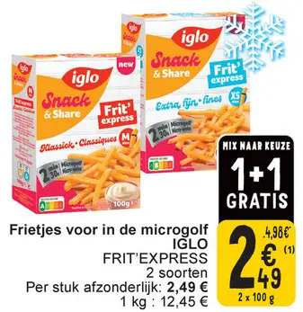 Aanbieding: Frietjes voor in de microgolf