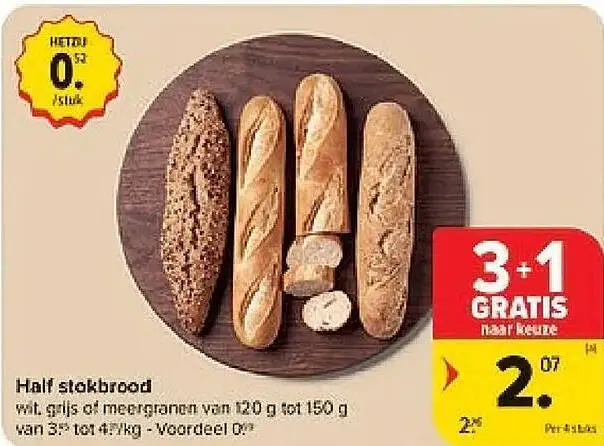 Promotie: Half stokbrood