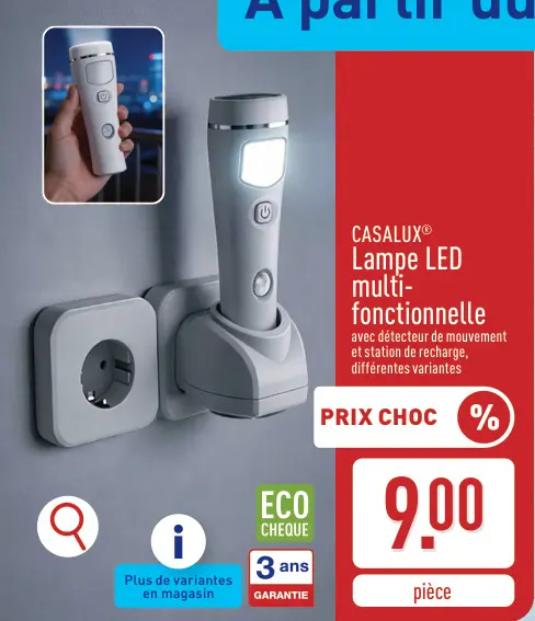 Offre: Lampe LED multi-fonctionnelle