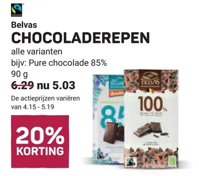 Aanbieding: Chocoladerepen