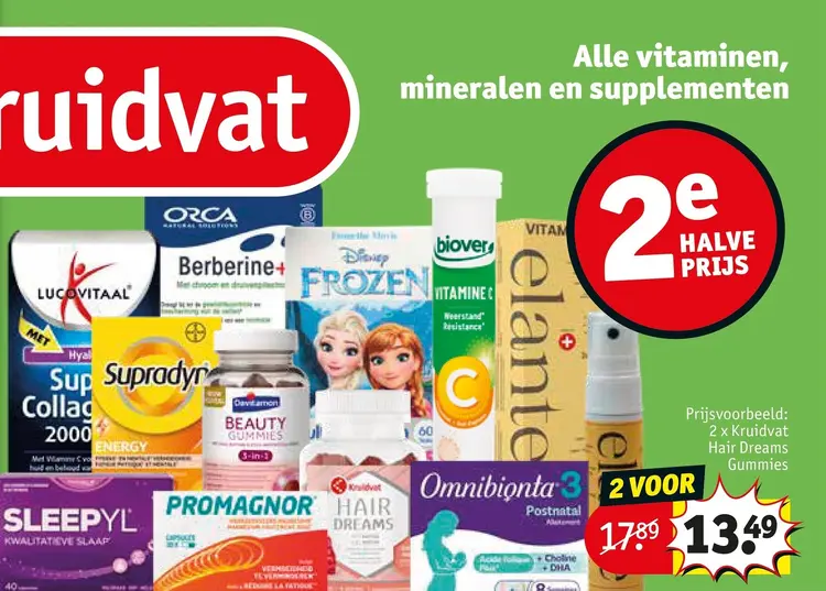 Promotie: Vitaminen, mineralen en supplementen