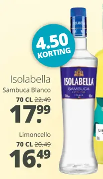 Aanbieding: Isolabella Sambuca Blanco