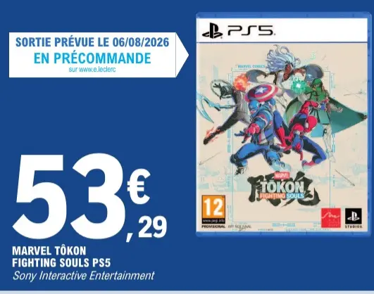 Offre: Marvel tôkon fighting souls ps5