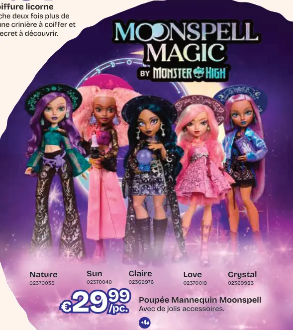 Offre: Poupée Mannequin Moonspell