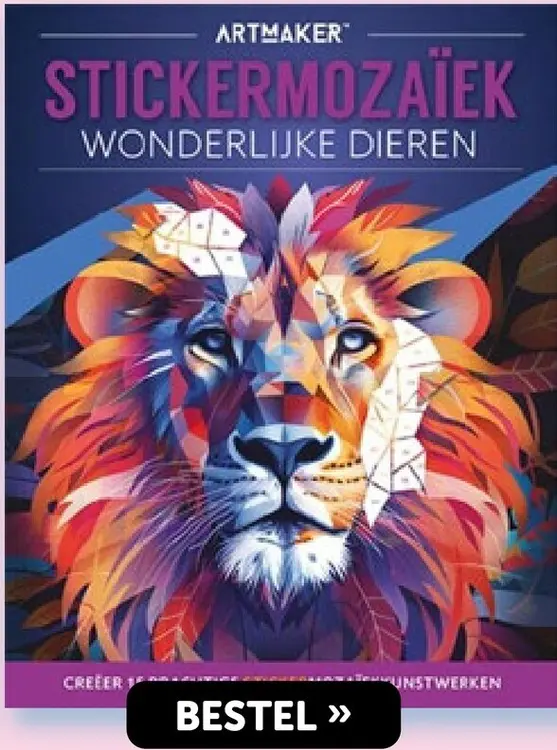 Aanbieding: Artmaker Stickermozaïek Wonderlijke Dieren