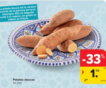 Offre: Patates douces