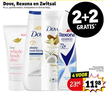 Aanbieding: Dove, Rexona en Zwitsal