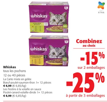 Offre: Whiskas tous les pochons