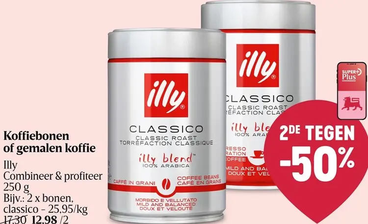 Promotie: Koffiebonen of gemalen koffie