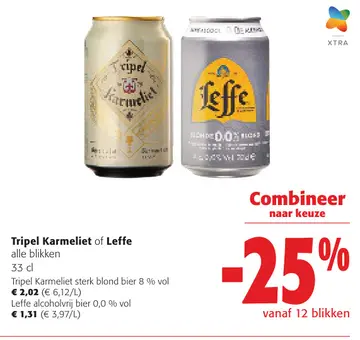Aanbieding: Tripel Karmeliet of Leffe