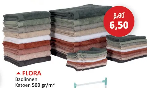 Promotie: Flora handdoeken