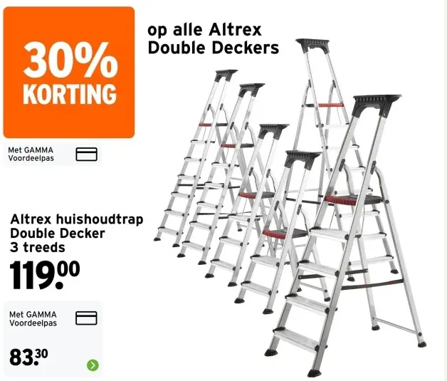 Aanbieding: Altrex huishoudtrap Double Decker