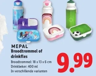 Aanbieding: Broodtrommel of drinkfles