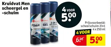 Aanbieding: Kruidvat Men scheergel en -schuim
